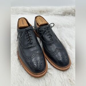Allen Edmonds McTavish Oxford Wingtip black Leather Brogues Dress Shoe size 11‎